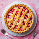 Easy Rhubarb Tart Recipe with Flaky Crust
