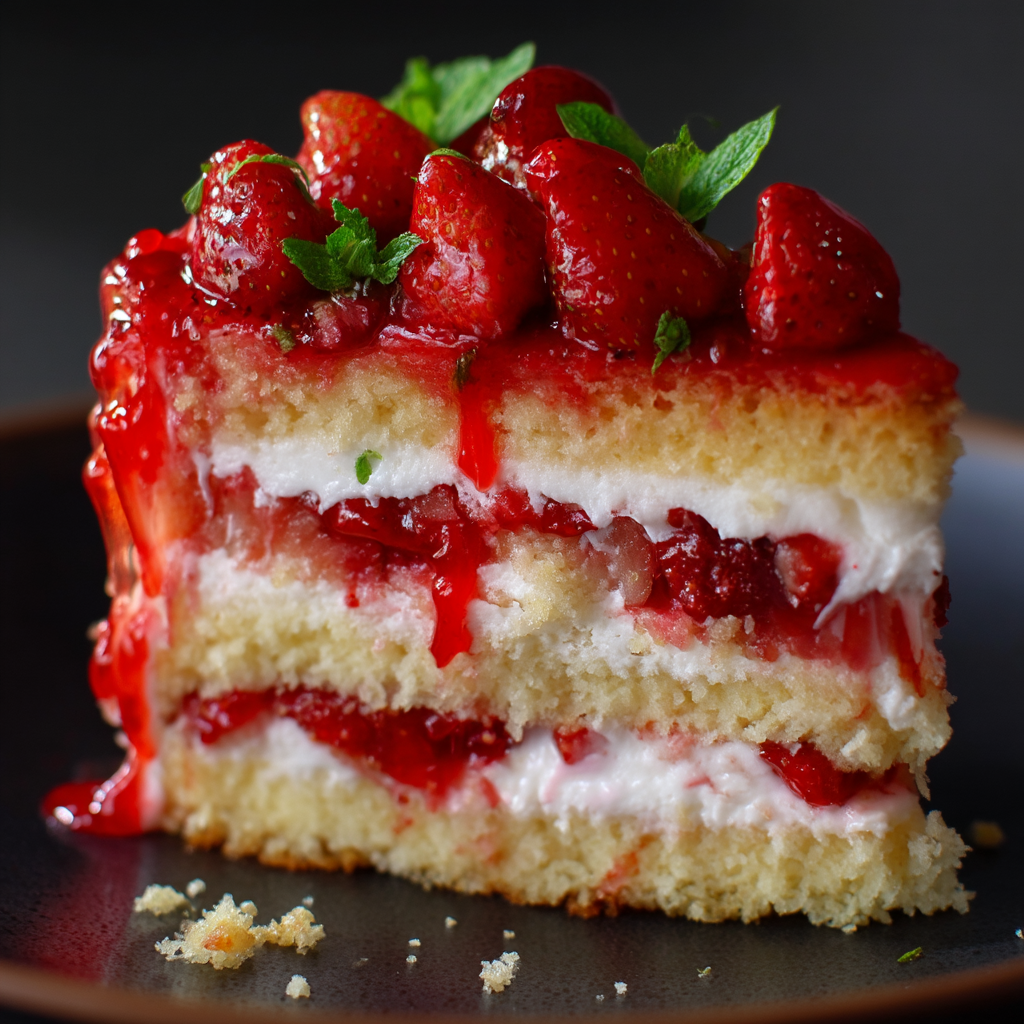 Strawberry Éclair Cake