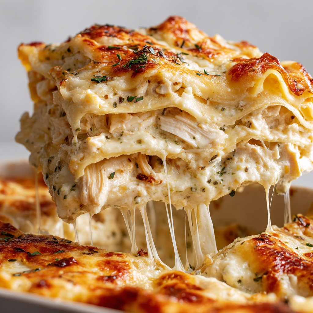 Creamy Chicken Pesto Lasagna Roll Ups