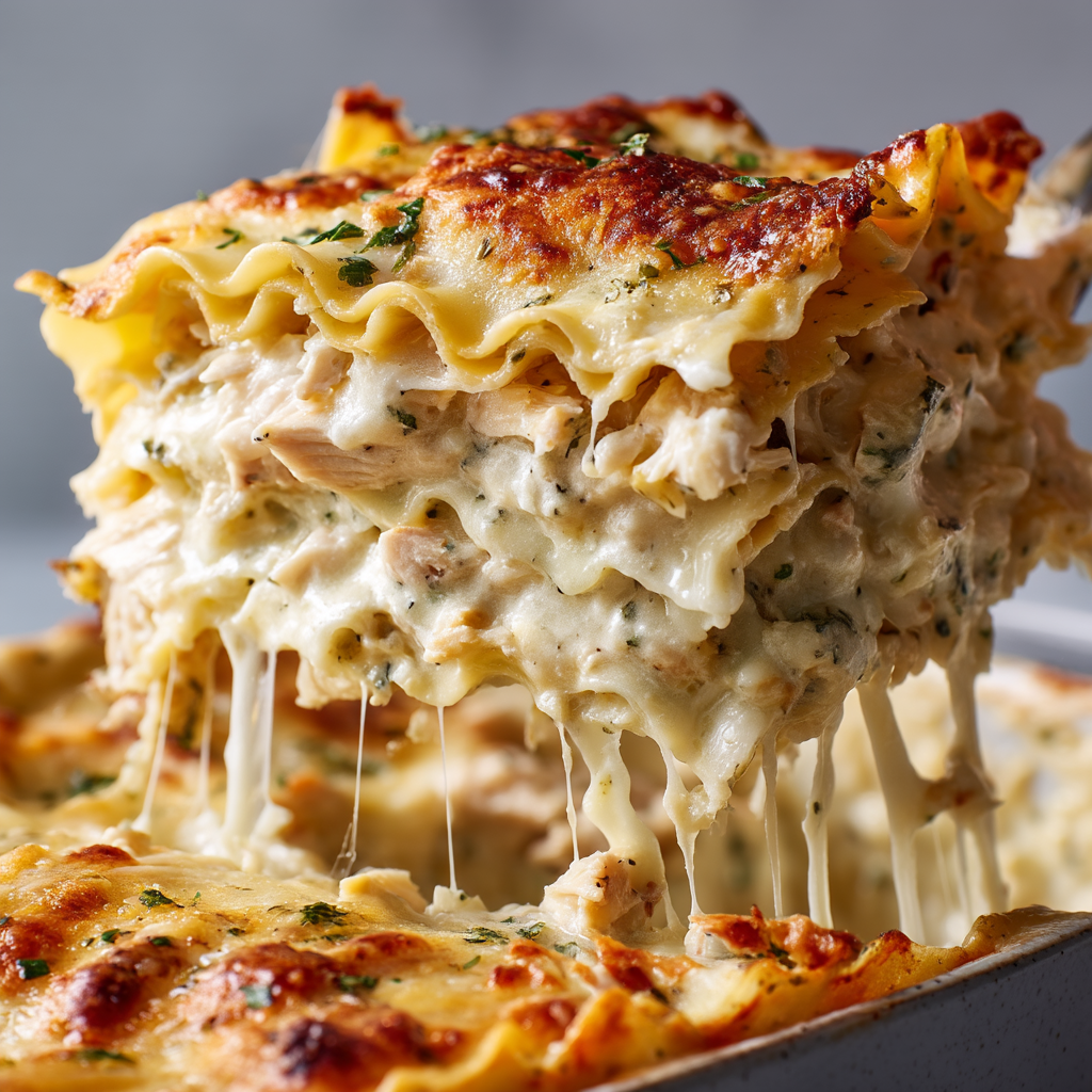 Creamy Chicken Pesto Lasagna Roll Ups