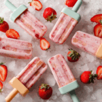 Strawberry Popsicles for Kids