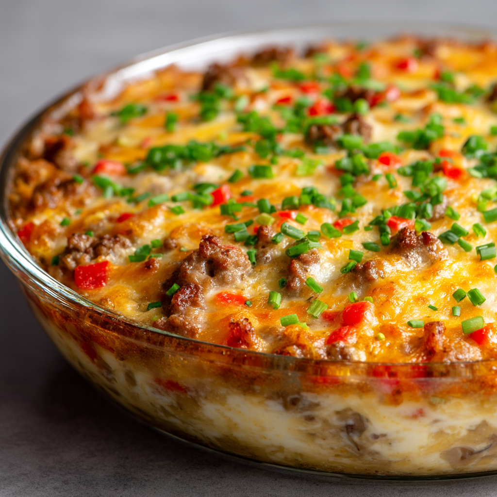 Easy Philly Cheese Steak Casserole Recipe