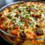 Easy Philly Cheese Steak Casserole Recipe