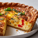 Easy and Delicious Spring Hash Brown Crust Quiche Recipe