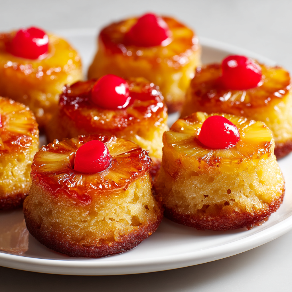 Mini Pineapple Upside Down Cakes