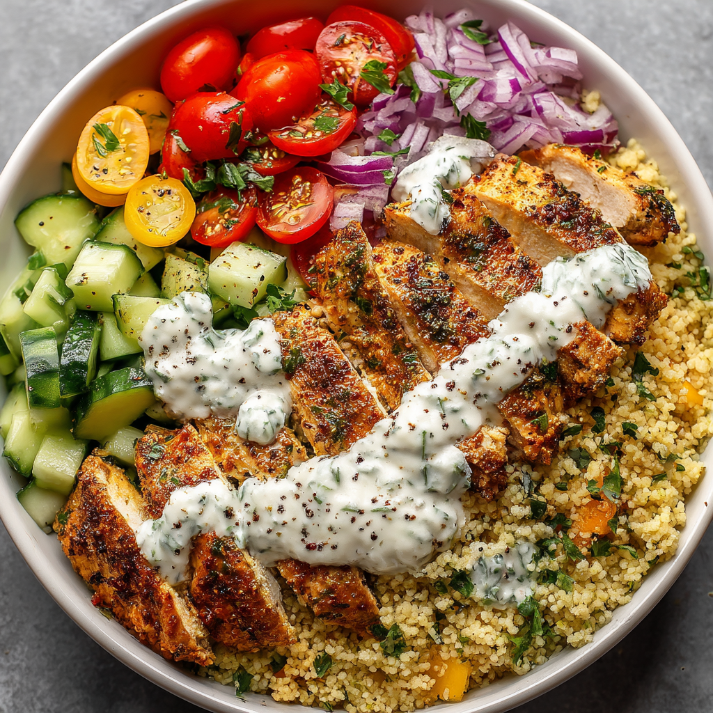 Easy Greek Chicken Bowls Recipe