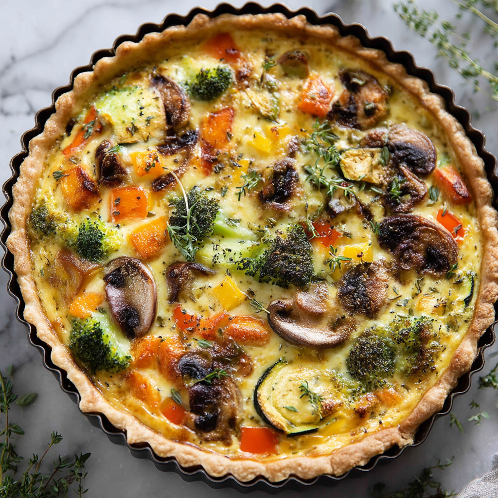 Delicious Springtime Vegetable Quiche Recipe