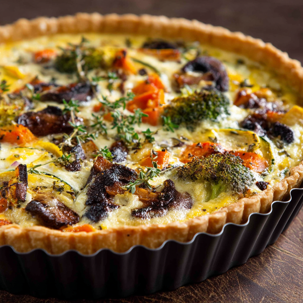 Delicious Springtime Vegetable Quiche Recipe