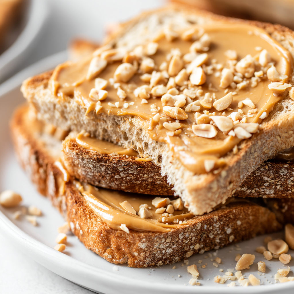 Delicious Peanut Butter Toast