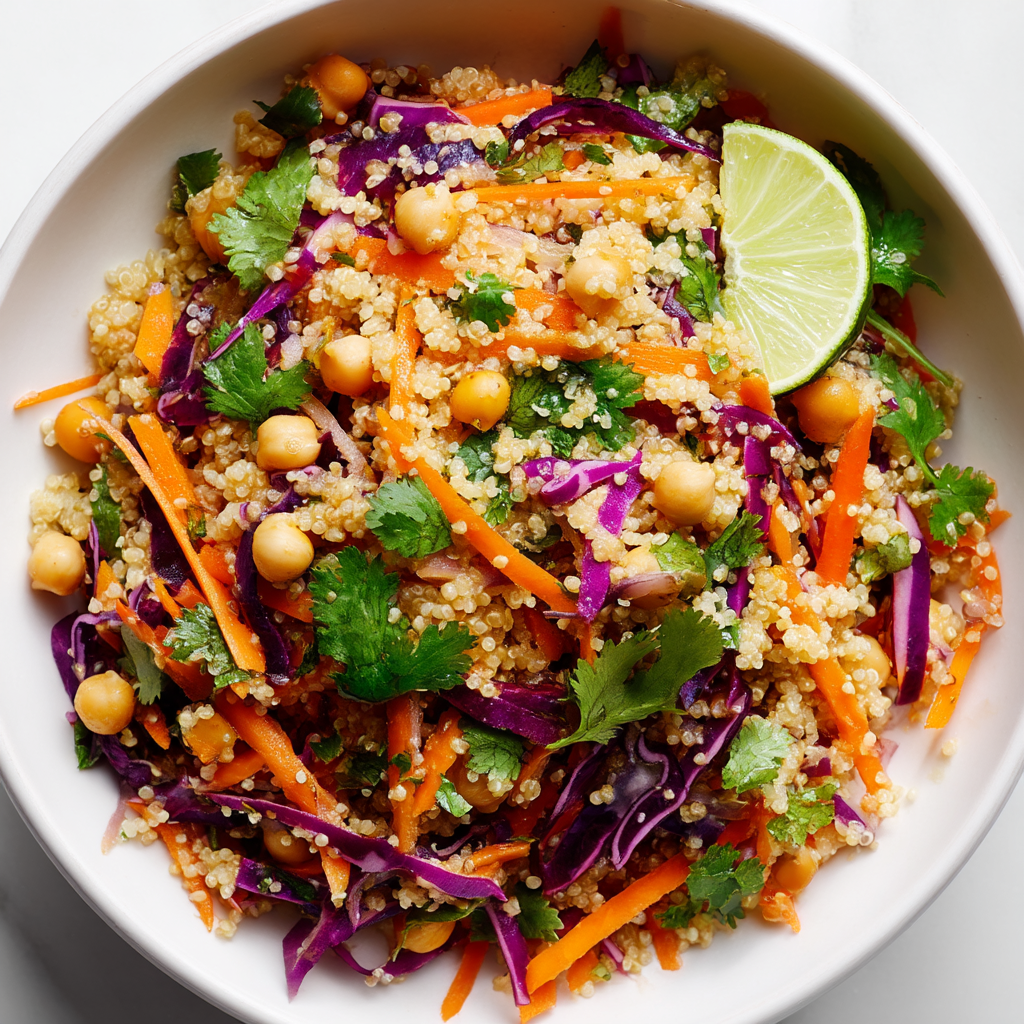 Easy Chickpea Thai Quinoa Salad