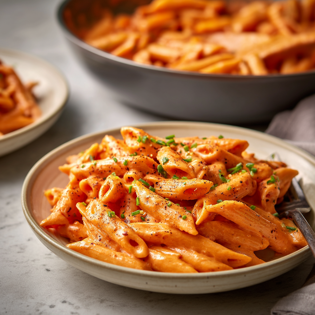 Easy Roasted Red Pepper Pasta Sauce (Creamy Recipe)