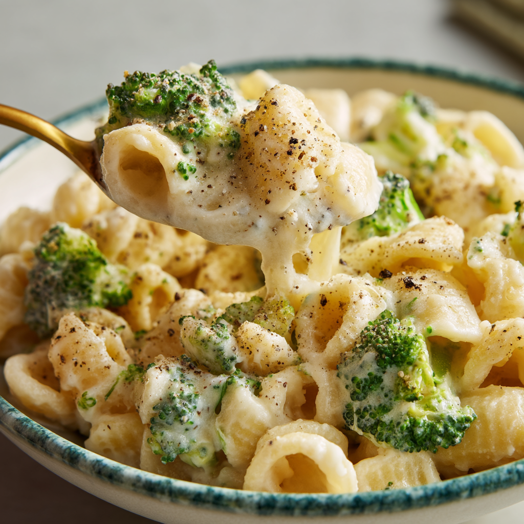 Cheesy and Creamy Broccoli Pasta Recipe