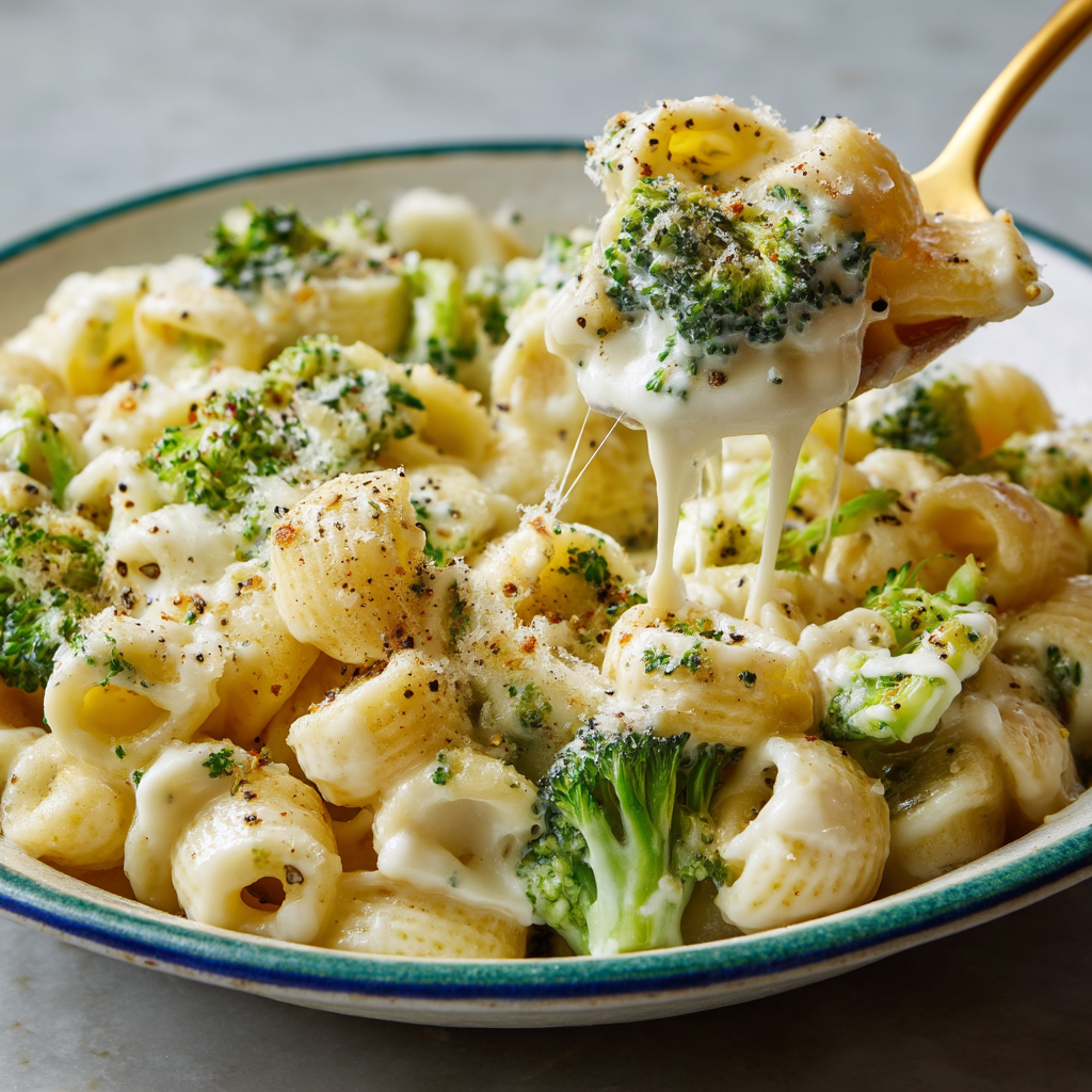 Cheesy and Creamy Broccoli Pasta Recipe
