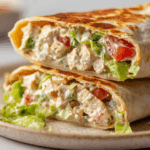Chopped Chicken Caesar Salad Wrap