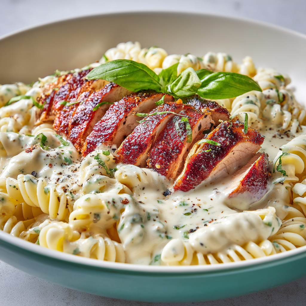 Creamy Chicken Garlic Parmesan Pasta
