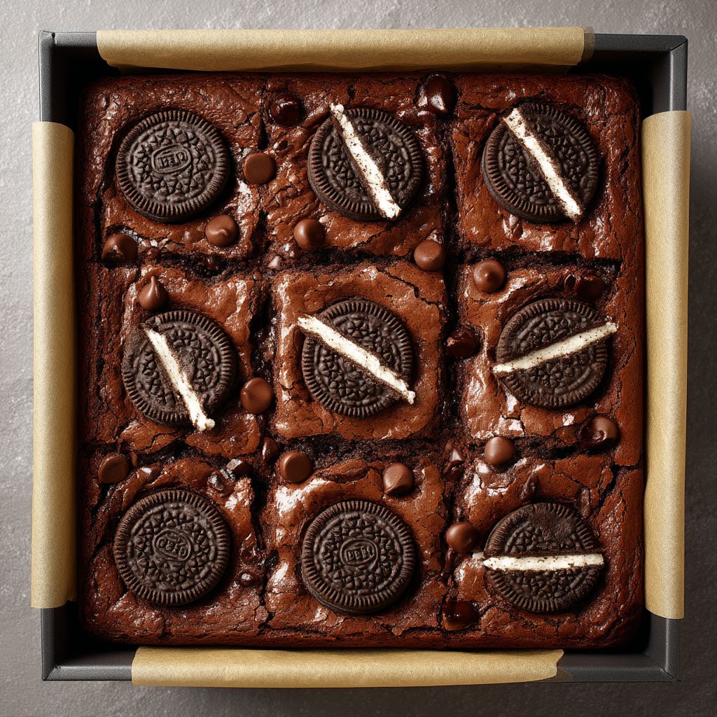 Easy Fudgy Oreo Brownie