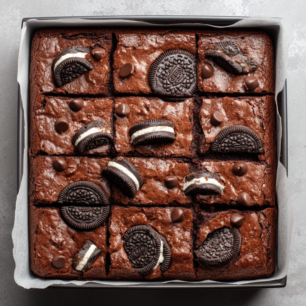 Easy Fudgy Oreo Brownie