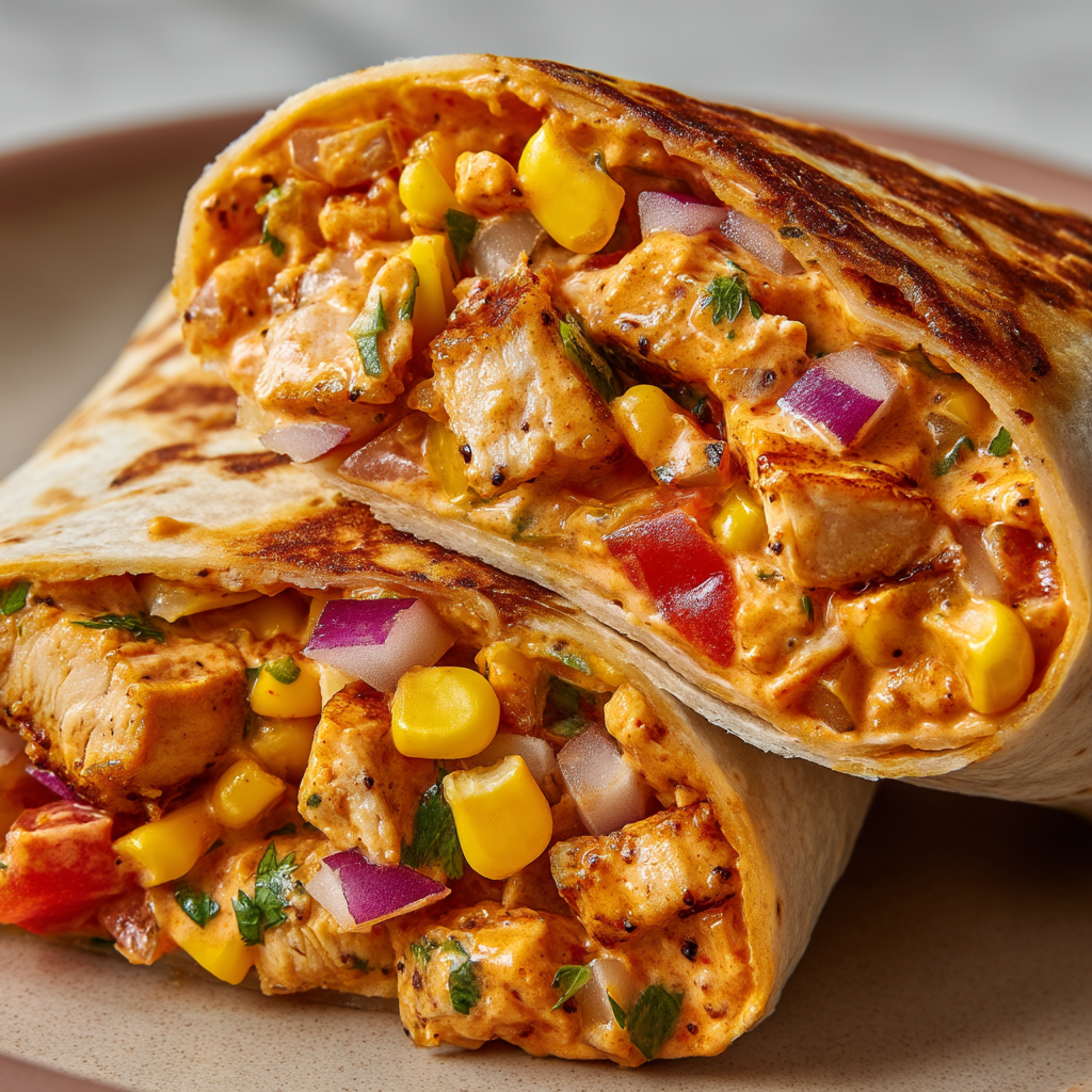 Easy Spicy Chicken Burrito Recipe