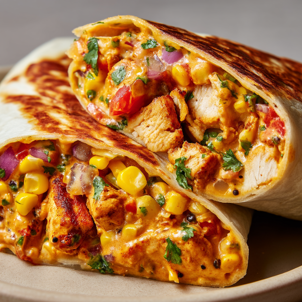 Easy Spicy Chicken Burrito Recipe