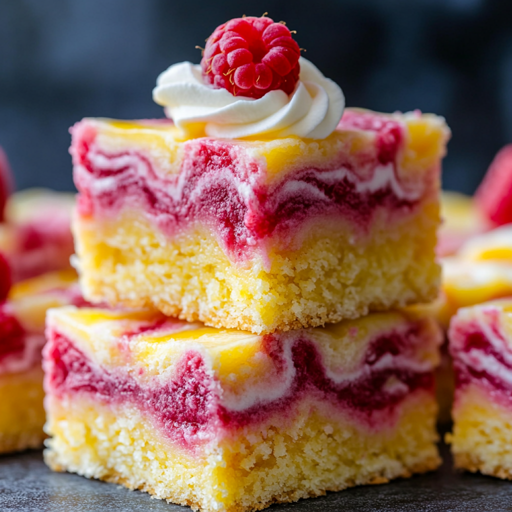 Epic Raspberry Lemon Cheesecake Bars
