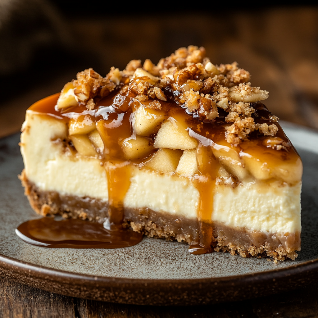 Best Apple Pie Stuffed Cheesecake