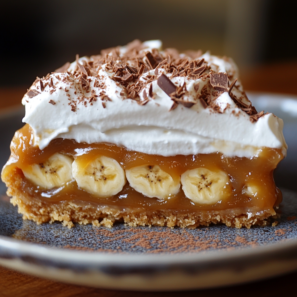 Banoffee Pie Recipe with Caramel and Cream