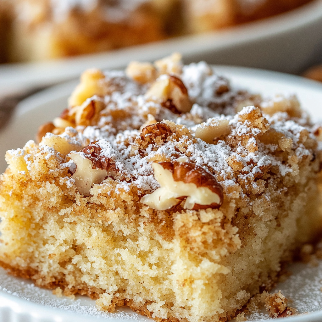 Rhubarb Streusel Coffee Cake