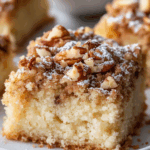 Rhubarb Streusel Coffee Cake