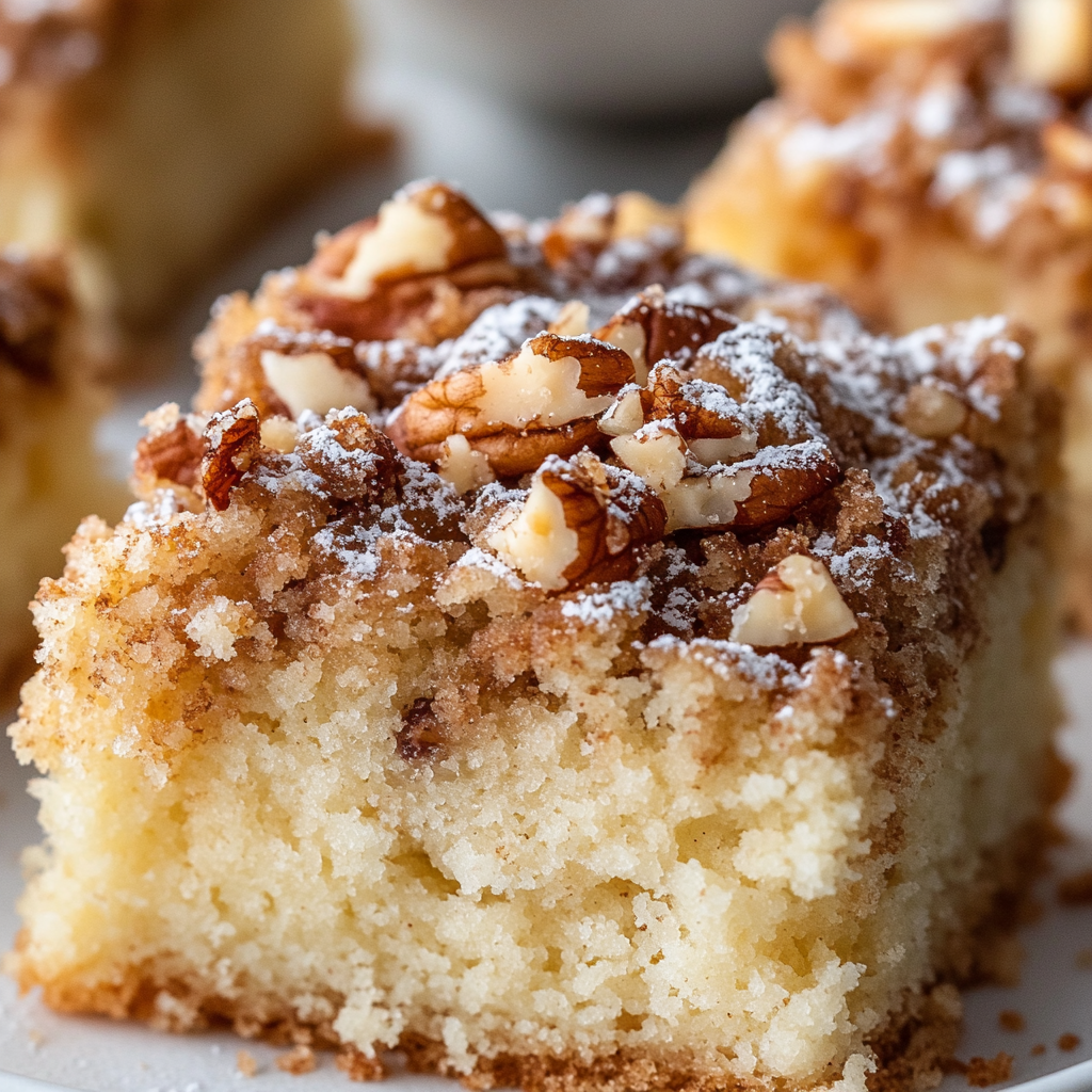 Rhubarb Streusel Coffee Cake