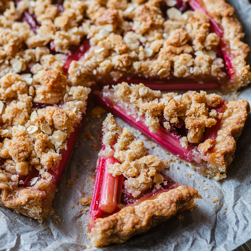 Rhubarb Crumble Tart