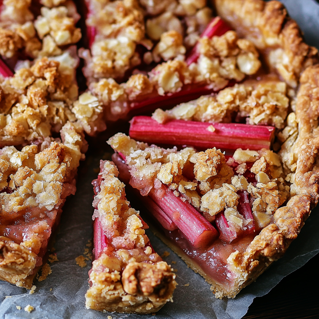 Rhubarb Crumble Tart