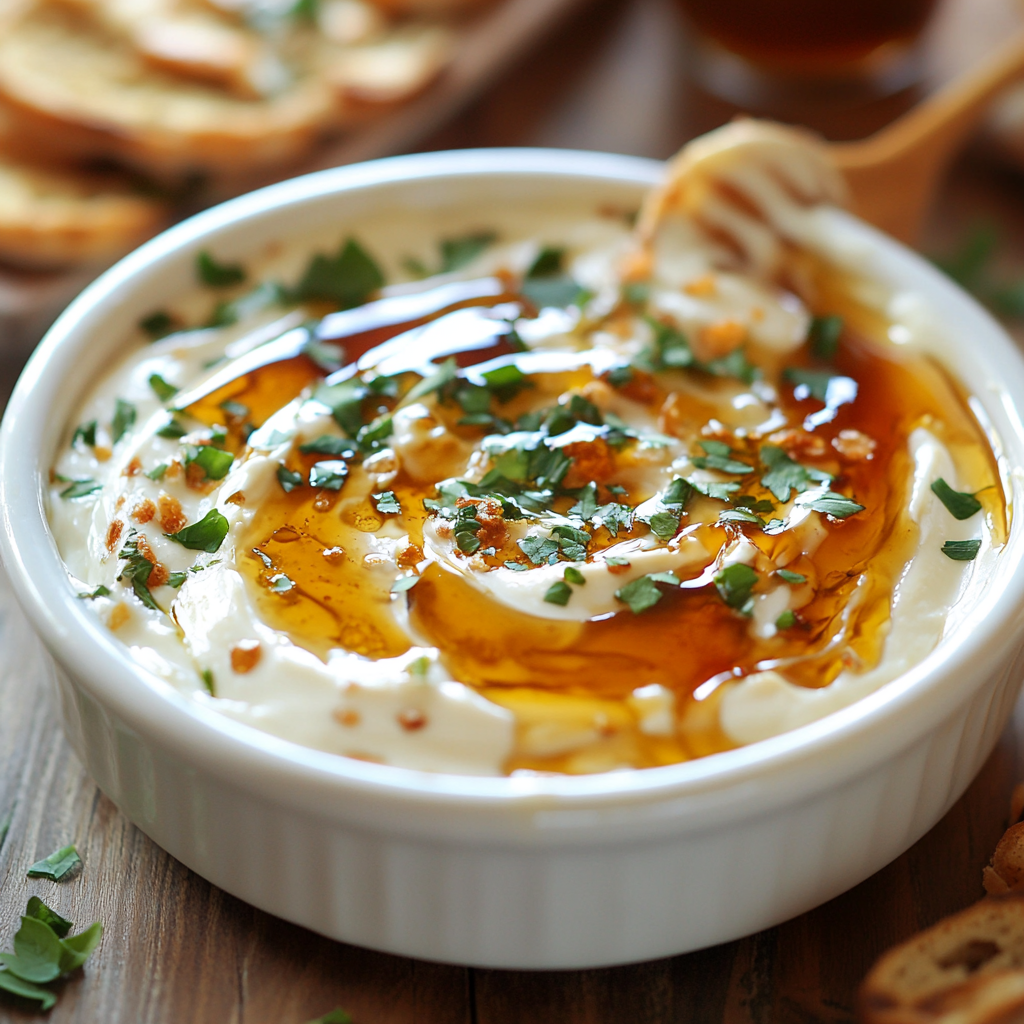 Hot Honey Cream Cheese Dip