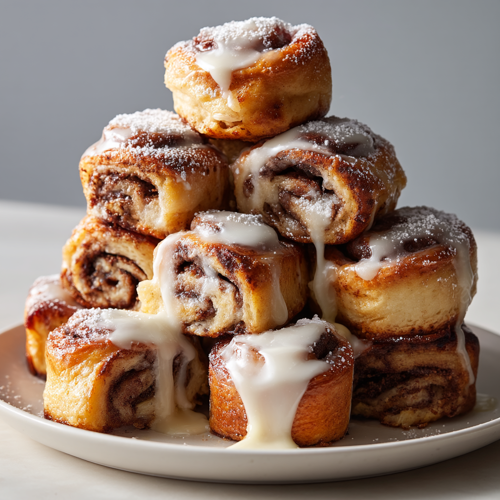 Cinnamon Roll French Toast Bites