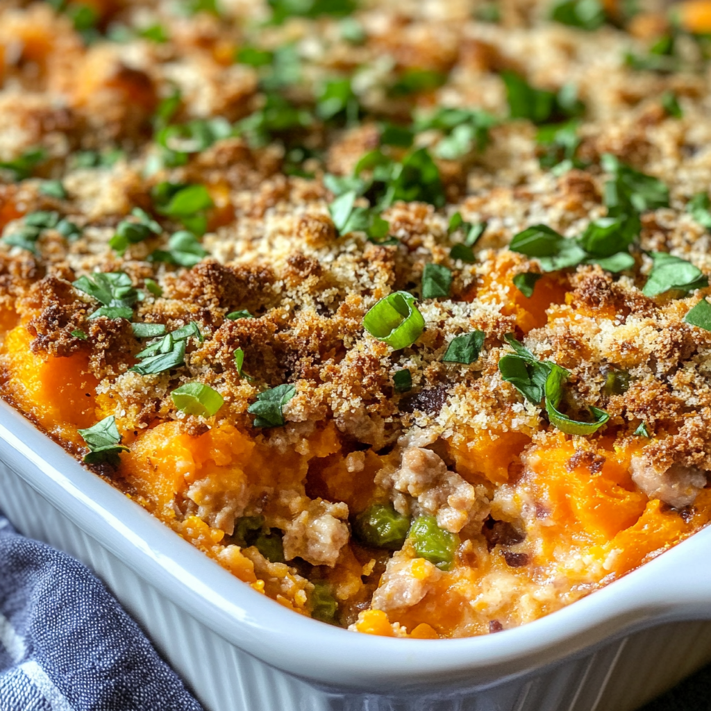 Ground Turkey Sweet Potato Casserole