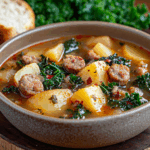 Sausage, Potato, and Kale Soup