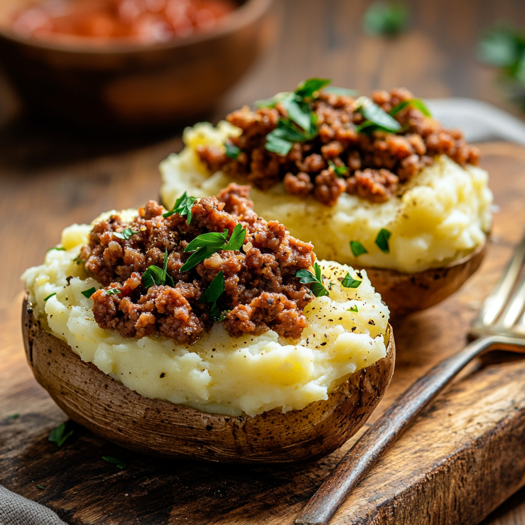 Shepherd’s Pie Potato Skins