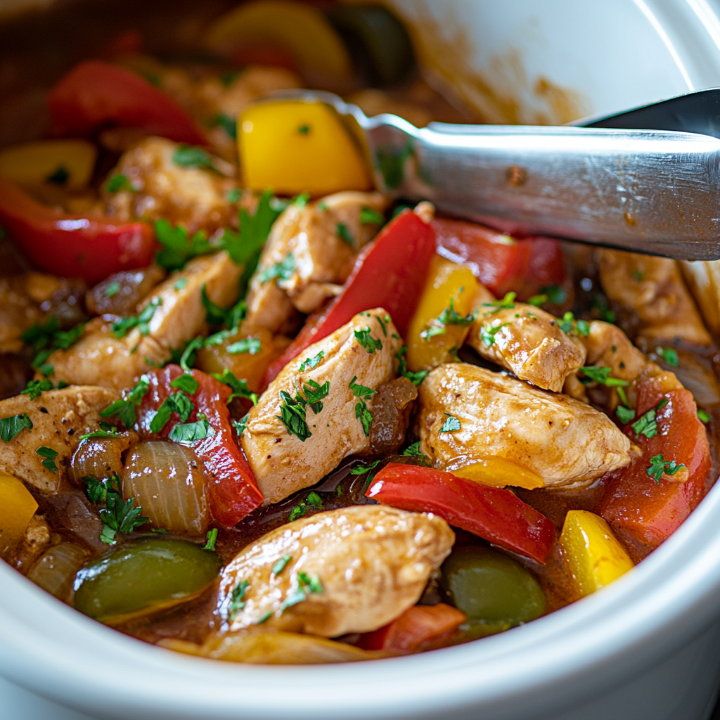 Slow Cooker Chicken Fajitas
