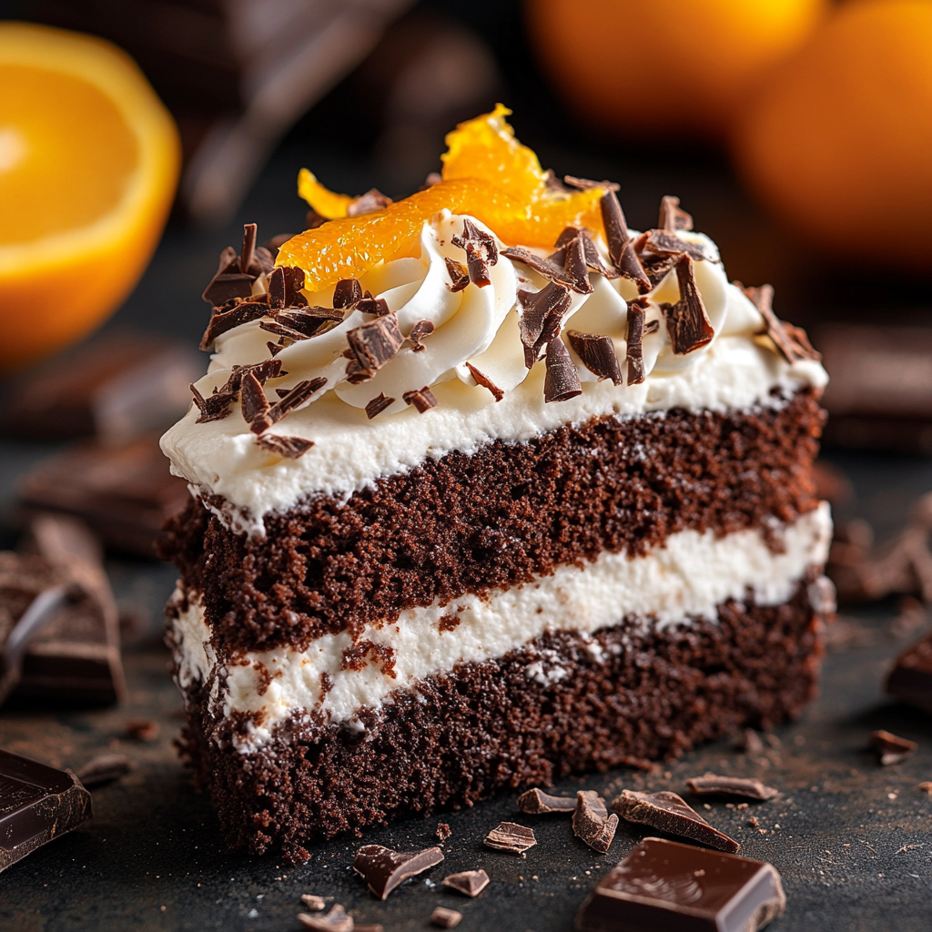 Chocolate Orange Poke Cake
