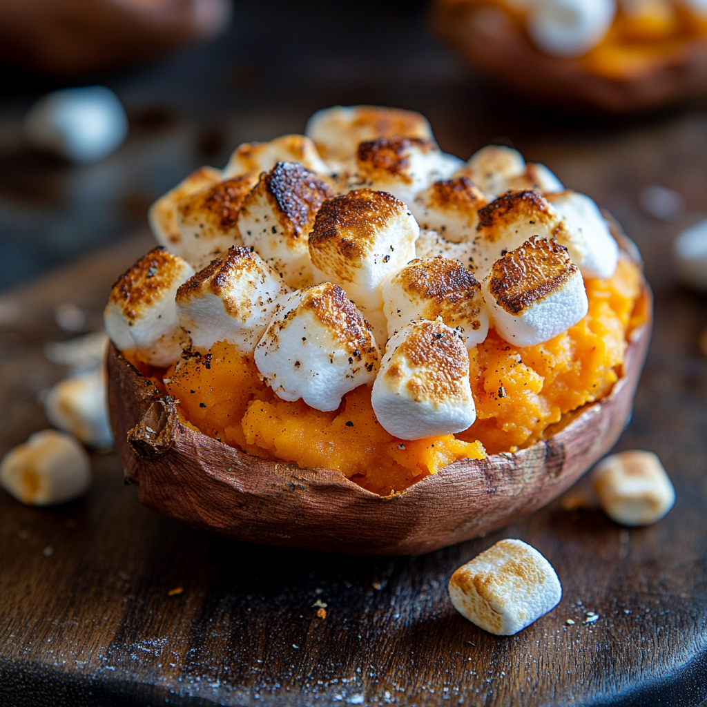 Air Fryer Stuffed Sweet Potatoes