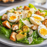 Skinny Chicken and Avocado Caesar Salad