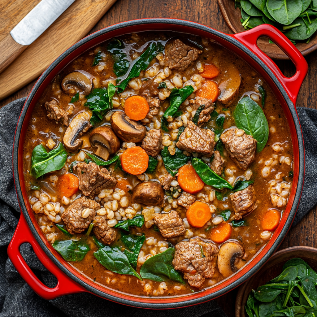 Hearty Beef & Barley Soup