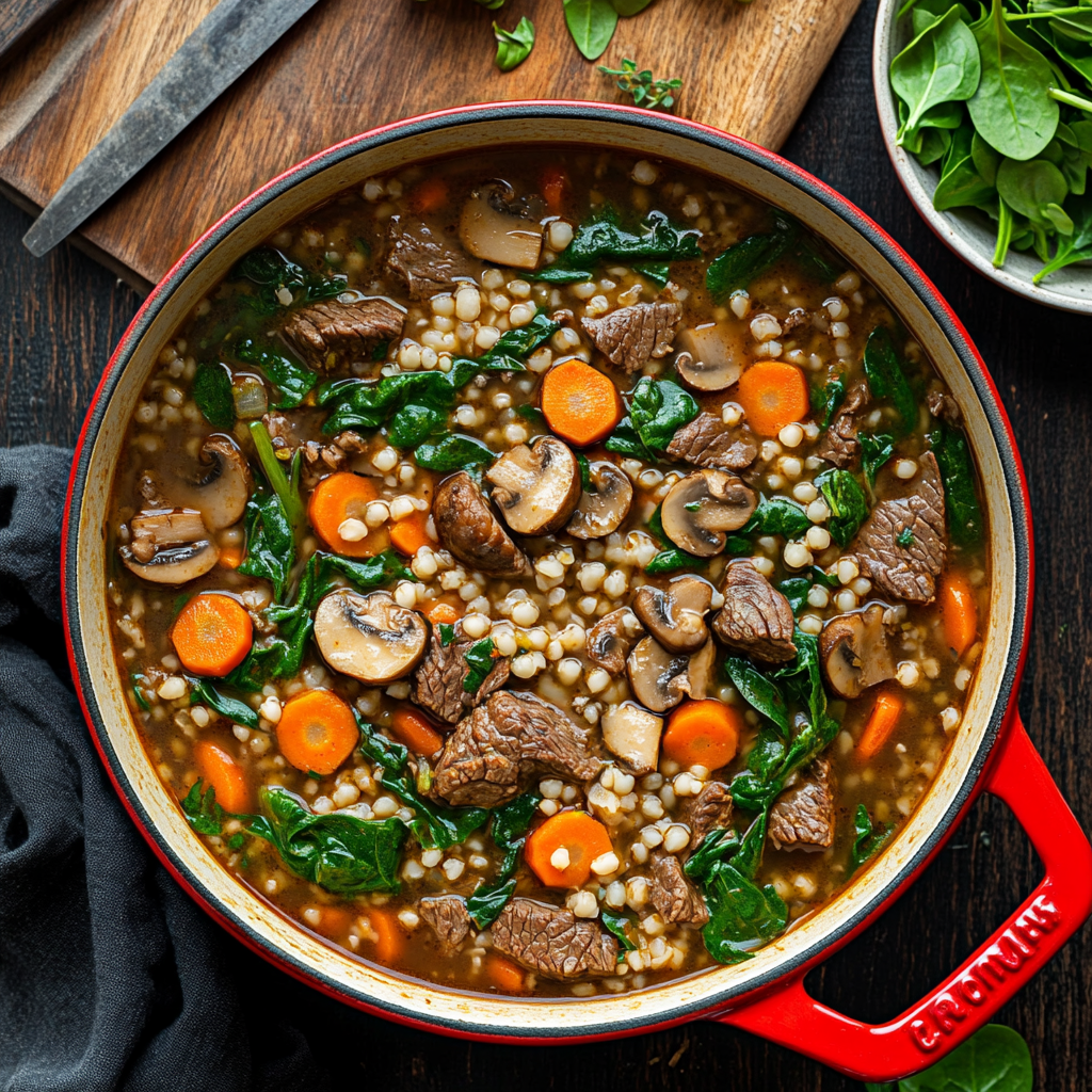 Hearty Beef & Barley Soup
