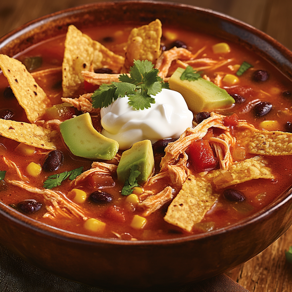 Slow-Cooker Chicken Tortilla Soup 6 Slow-Cooker Chicken Tortilla Soup