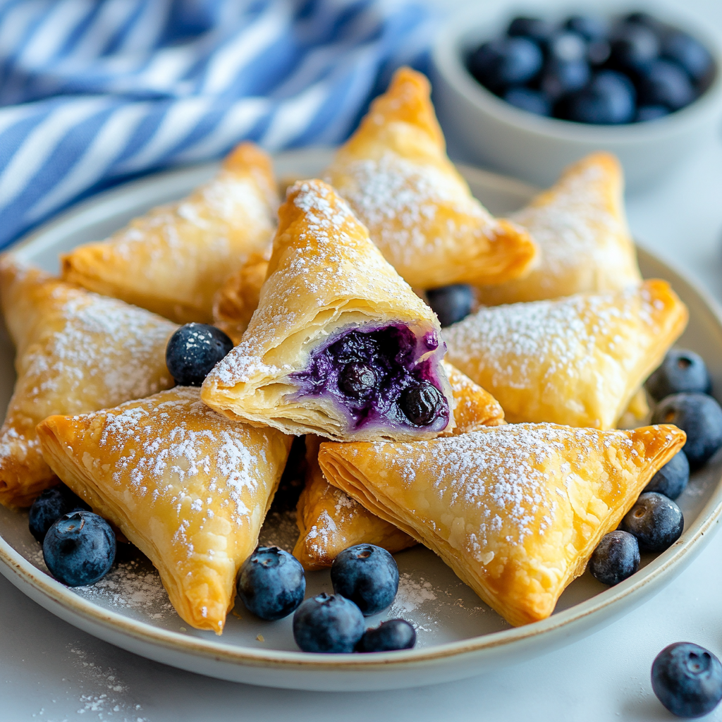 Air Fryer Blueberry Cheesecake Wontons