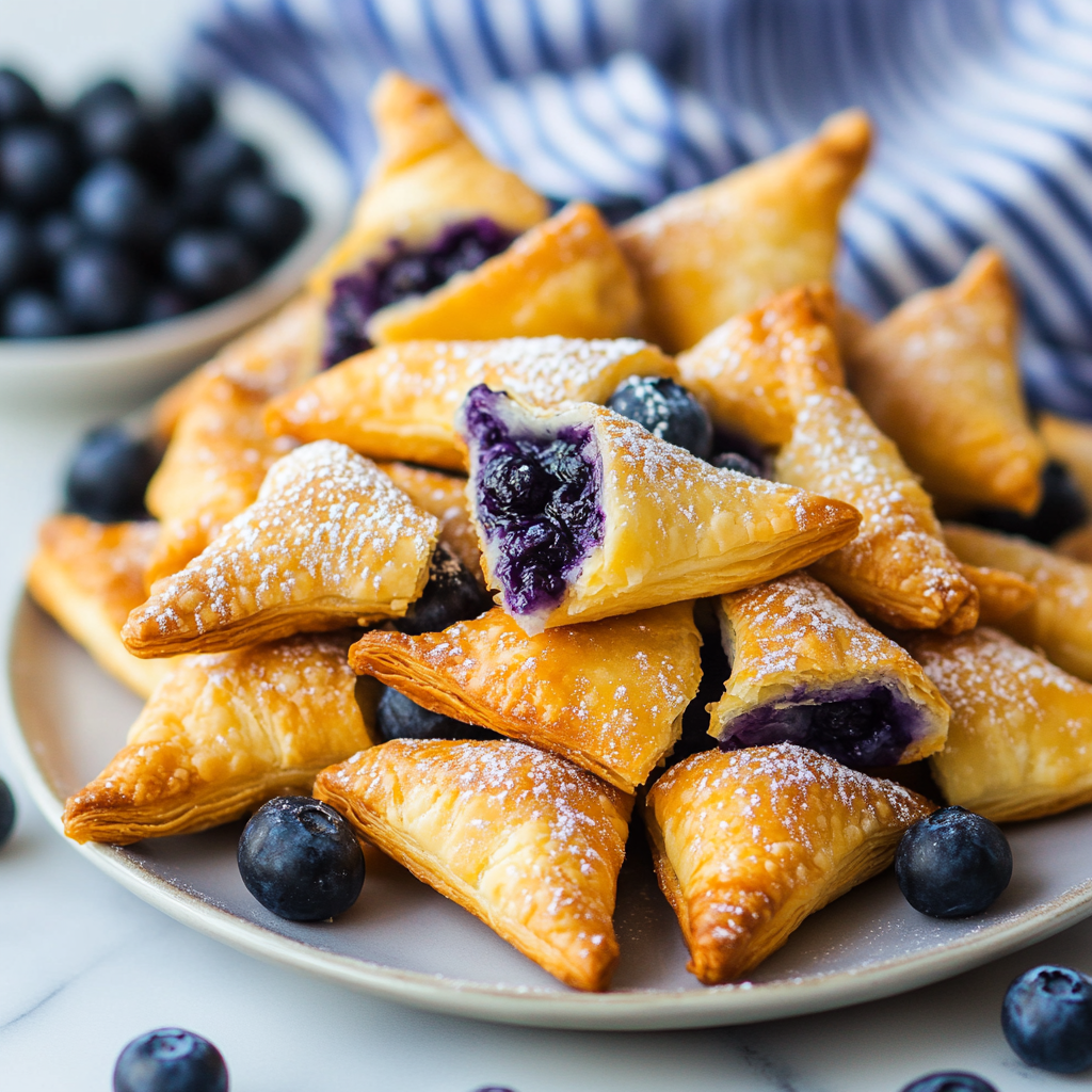 Air Fryer Blueberry Cheesecake Wontons