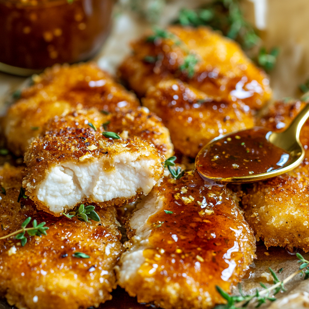 Baked Crunchy Hot Honey Chicken
