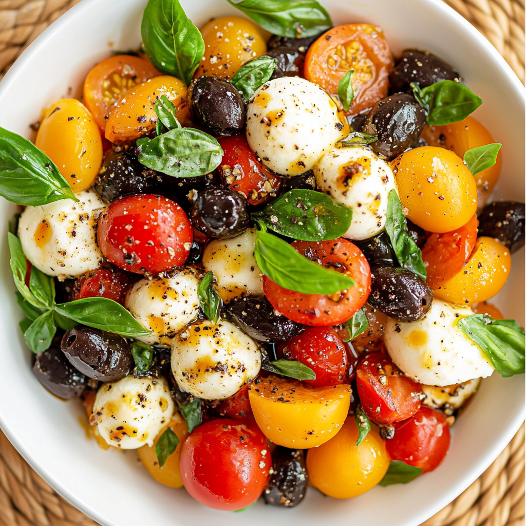 Red, White & Blue Caprese Salad