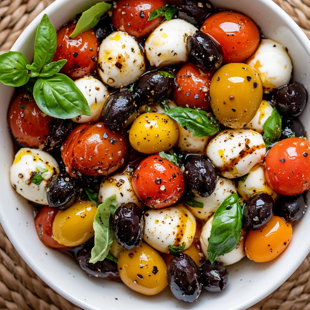 Red, White & Blue Caprese Salad