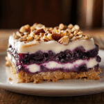 White Chocolate Blueberry Crumble Bars