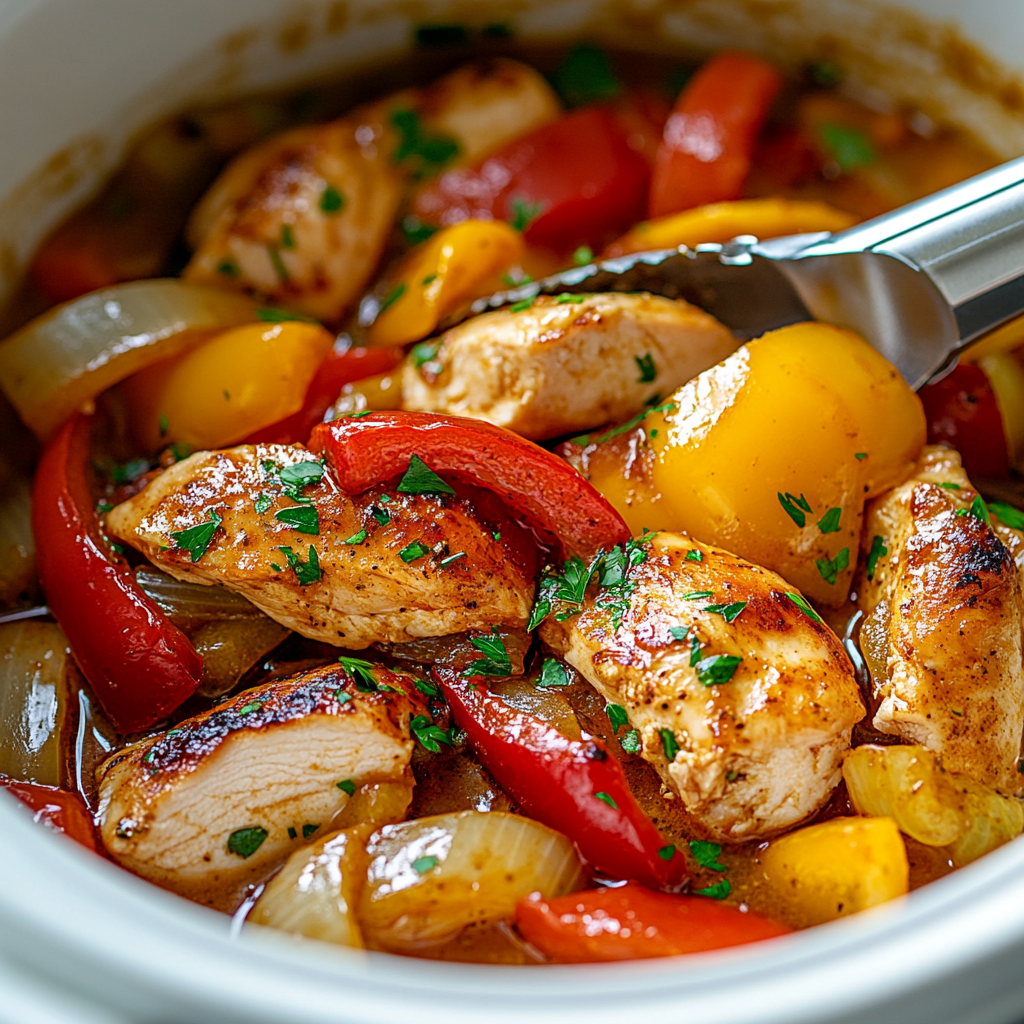 Slow Cooker Chicken Fajitas